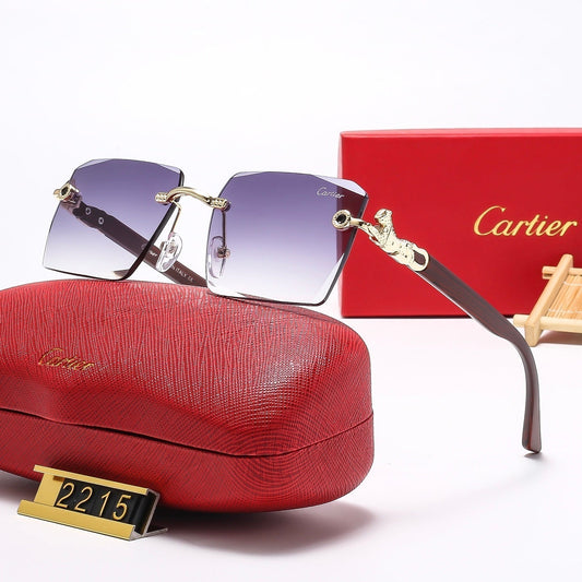 5 Colors frameless leopard head  Sunglasses 2215